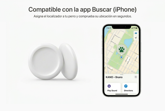 Localizador Kano™ compatible con la app Buscar (iPhone)